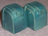 Modern shakers glazed Indian blue.